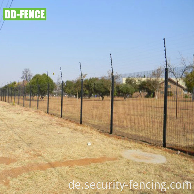 Elektrischer Sicherheitszaun Hochspannung Impuls Elektrischer Zaun mit Alarmsystem als physische Barriere